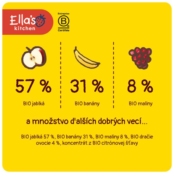 Ella’s Kitchen BIO PINK ONE ovocné smoothie s dračím ovocem (90 g)