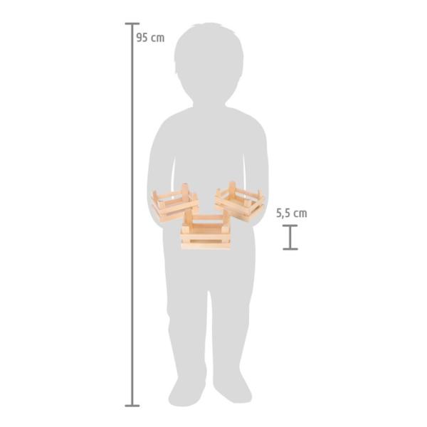 Small Foot Sada malá přepravka na potraviny 3 ks (obrázek 3)