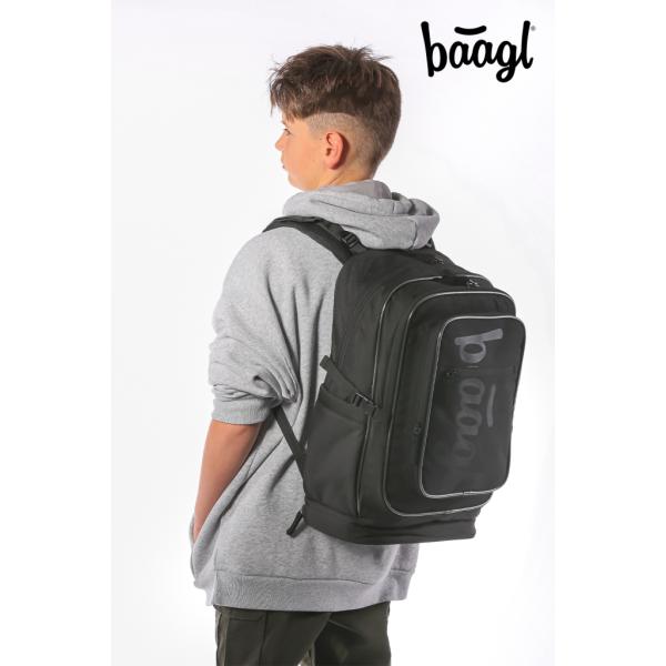 BAAGL SADA 3 Cubic Uni černá: batoh, penál, sáček (obrázek 10)