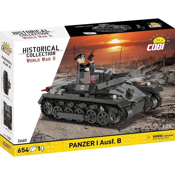 Cobi II WW Panzerkampfwagen I (Francie 1940), 1:28, 654 k, 1 f