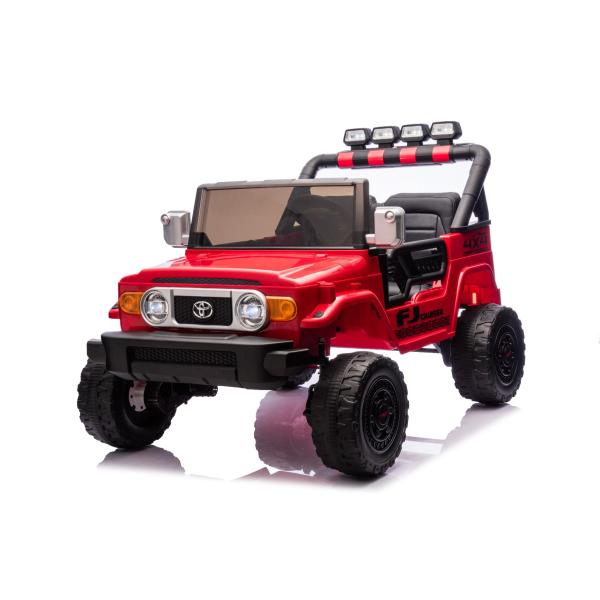 Elektrické autíčko Toyota FJ Cruiser XXL s pohonem 4x4, licencované (Dvou místné), červené (obrázek 5)