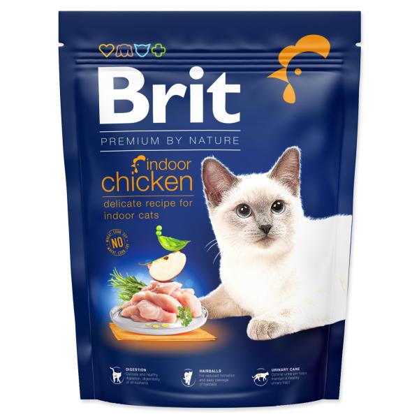 Krmivo Brit Premium by Nature Cat Indoor Chicken 300g