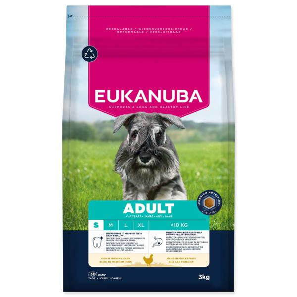 Krmivo EUKANUBA Adult Small breed bohaté na čerstvé kuře 3 kg