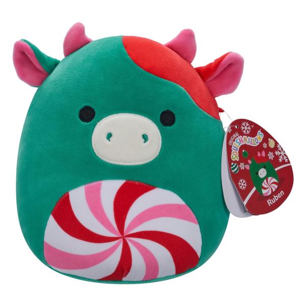 Squishmallows Kráva s lízátkovým bříškem Ruben, 20 cm