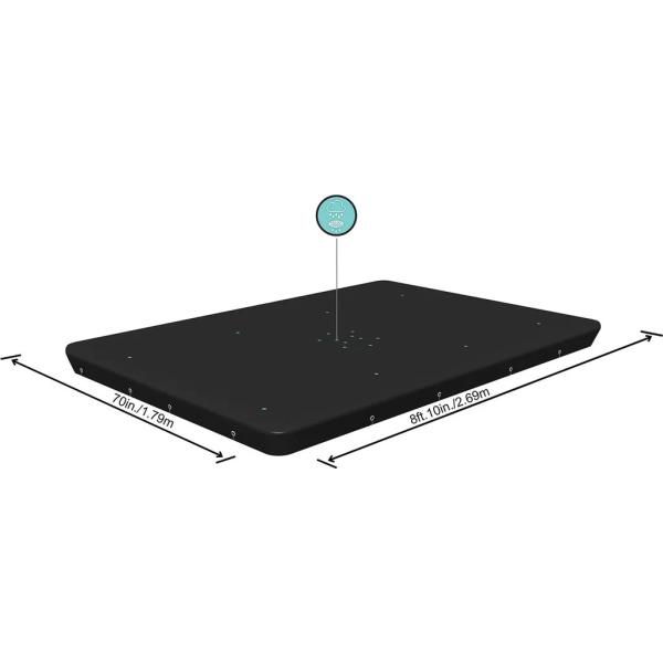 Bestway 58442 Obdélníkový kryt bazénu s rámem 282 x 196 cm, černý (obrázek 6)