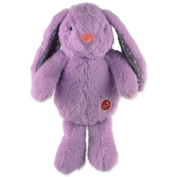 Hračka Dog Fantasy Cuddle Zajíček s tlukoucím srdcem fialová 29cm