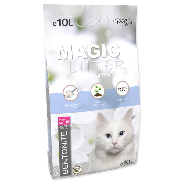 Podstielka Magic Litter Bentonite Ultra White 10L