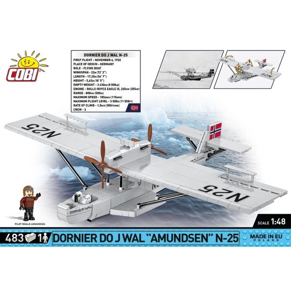 Cobi Historical Collection Dornier Do J Wal "Amundsen" N-25 1:48 483k (obrázek 7)