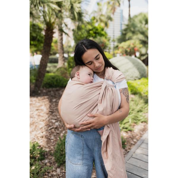 BOBA Nosítko dětí / šátek Ring Wrap – Peony