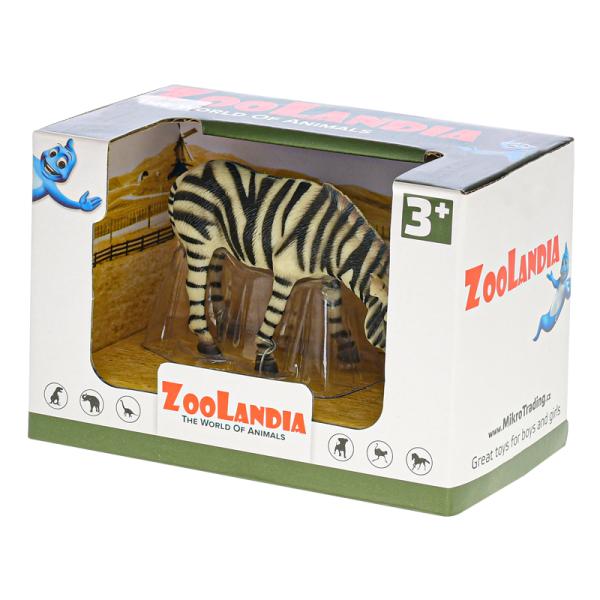 Zoolandia zebra/hroch 9,5-12cm v krabičce asst
