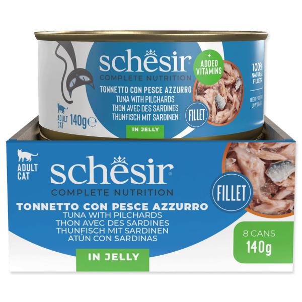 Konzerva SCHESIR tuňák a sardinky v želé 140g