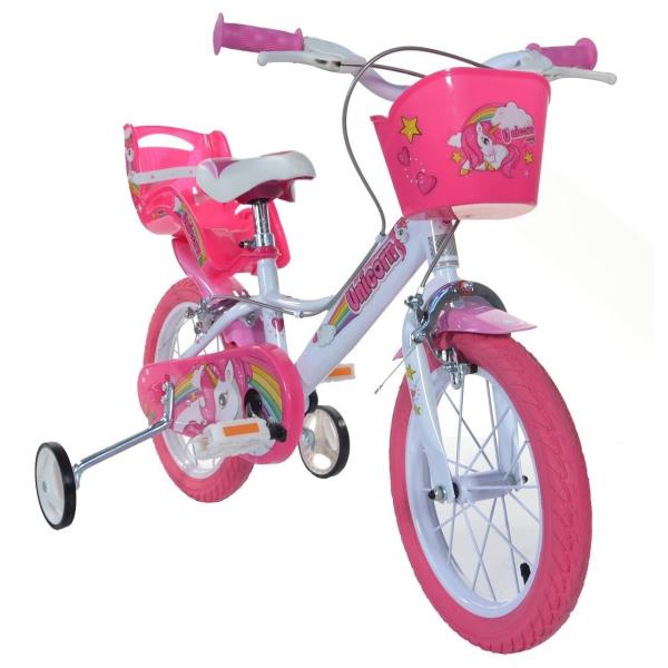 Dino Bikes – Dětské kolo 14″ 144 RUN Jednorožec 2019