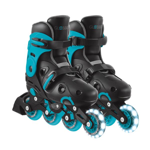 Globber Nastavitelné inline brusle 34-37 Black-Aqua