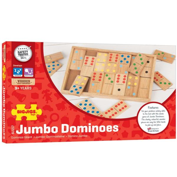 Bigjigs Toys Velké dřevěné domino (obrázek 5)