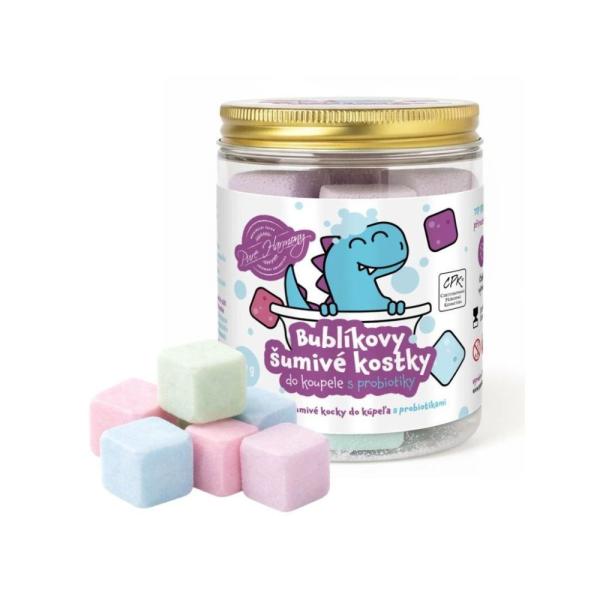 PURE HARMONY SOĽ do kúpeľa Bublíkove šumivé kocky s probiotikami 180g