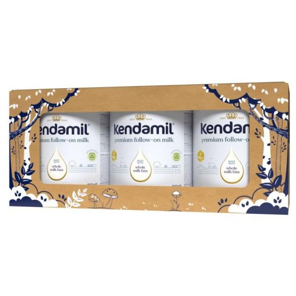 Kendamil Premium 2 HMO+ (3× 800 g), pohádkové balení s divadlem O třech prasátkách