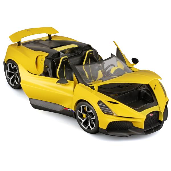 Bburago 1:18 TOP - Bugatti Mistral - Žlutá (obrázek 8)