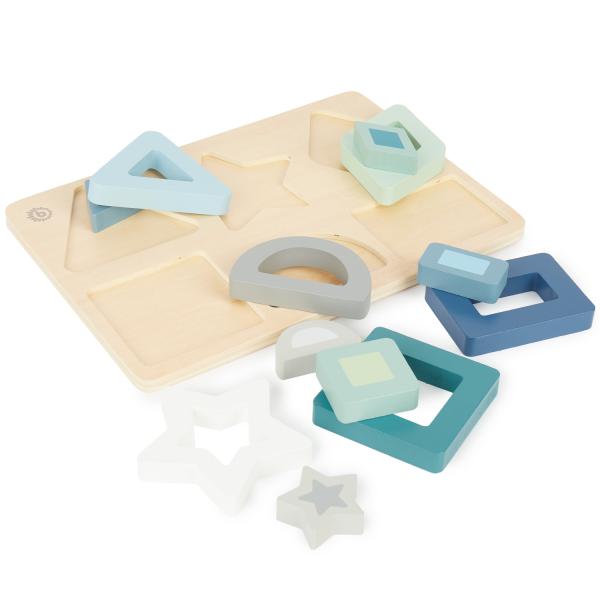 Bieco – Dřevěné vkládací puzzle – tvary