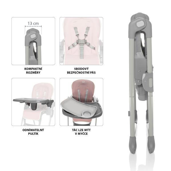 Dětská židle Pocket, Ice Grey (obrázek 3)