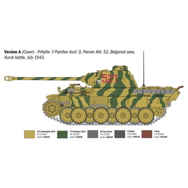 Model Kit tank 90290 - Pz. Kpfw. V Panther Ausf. D (1:35) (obrázek 4)