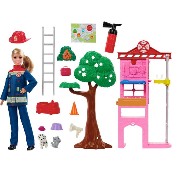 Mattel Barbie Hasičská stanice s panenkou (obrázek 6)
