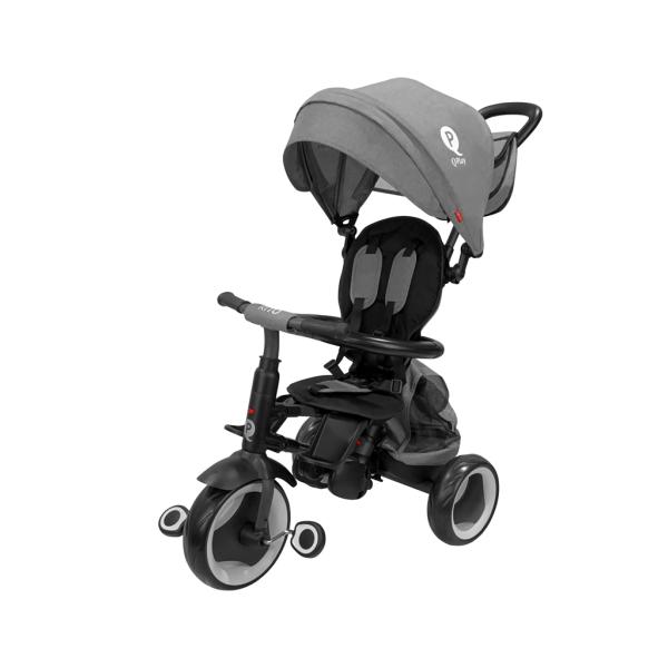 QPLAY Trojkolka Rito eva plus Grey, věk 10-72 měsíců