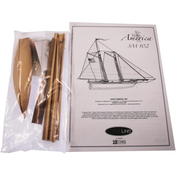 COREL America Yacht 1:155 kit (obrázek 6)