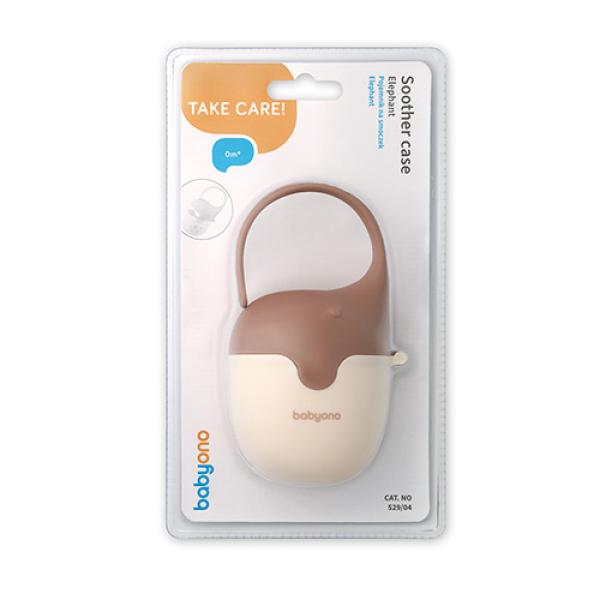 BABYONO Pouzdro na dudlík slon béžové 0m+ (obrázek 5)