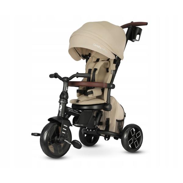 QPLAY Trojkolka Comfo Max Beige, 8 v 1, vek 10-72 mesiacov