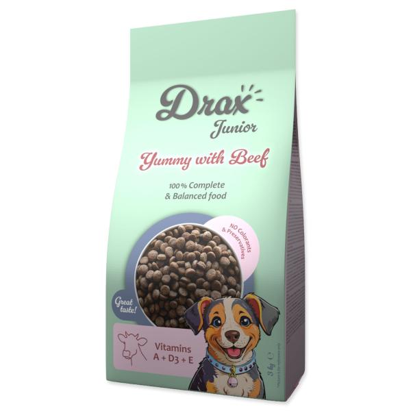 Krmivo Drax Junior s hovězím masem 3kg (obrázek 7)