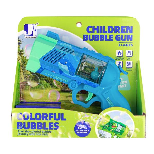 Pistole bublifuk modrá se světlem