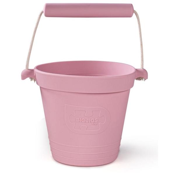 Bigjigs Toys Plážové vedierko svetlo ružové