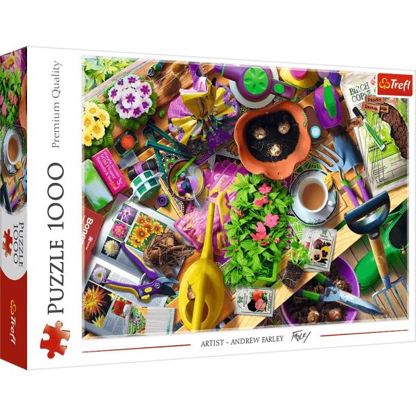 Trefl Puzzle 1000 Úklid zahrady