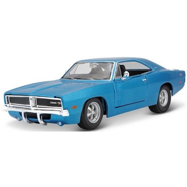 Maisto - 1969 Dodge Charger R/T, metal modrý, 1:25