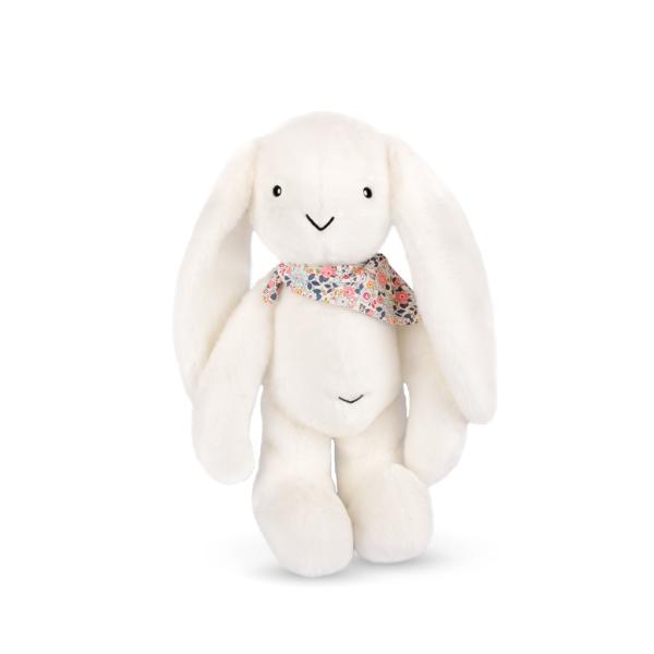 Doudou Plyšový králík XXL s šátkem bílý 50 cm (obrázek 4)