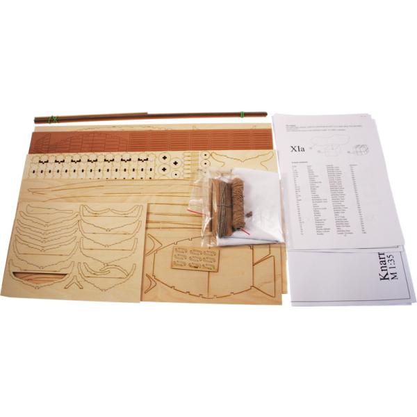 Dušek Vikingská loď Knarr 1:72 kit (obrázek 8)