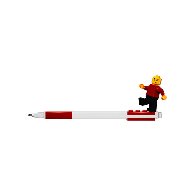 LEGO Gelové pero s minifigurkou, červené (obrázek 3)