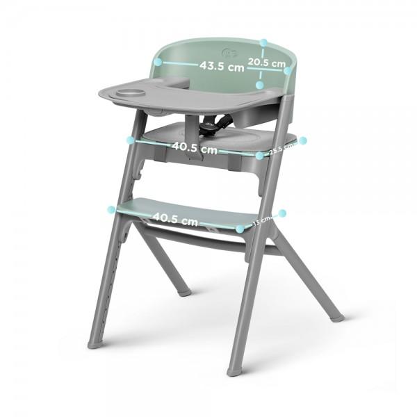 KINDERKRAFT SELECT Sada jídelní židle Livy Olive Green + lehátko Calmee, Premium (obrázek 7)