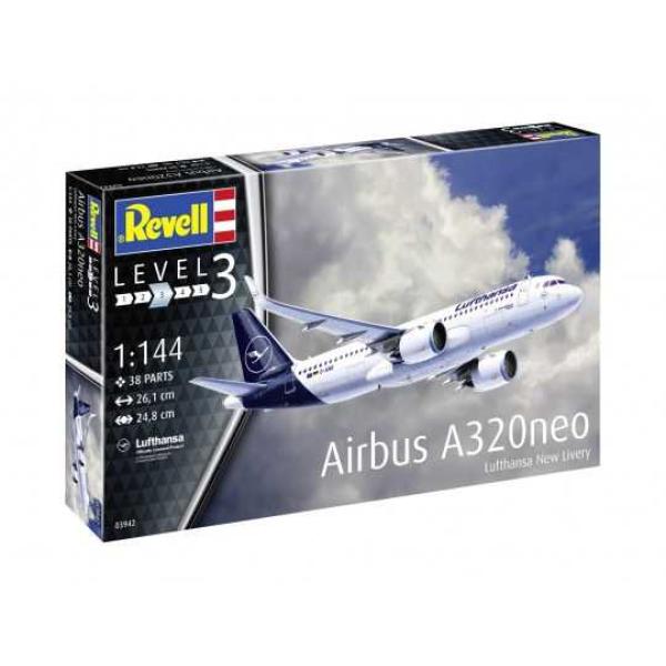 ModelSet letadlo 63942 - Airbus A320 neo Lufthansa (1:144)