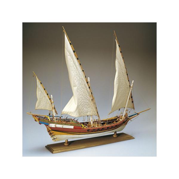 AMATI Sciabecco pirátská loď 1753 1:60 kit (obrázek 5)