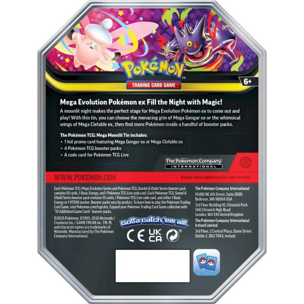 Pokémon TCG: Pokémon TCG: Mega Moonlit Tin (obrázek 3)