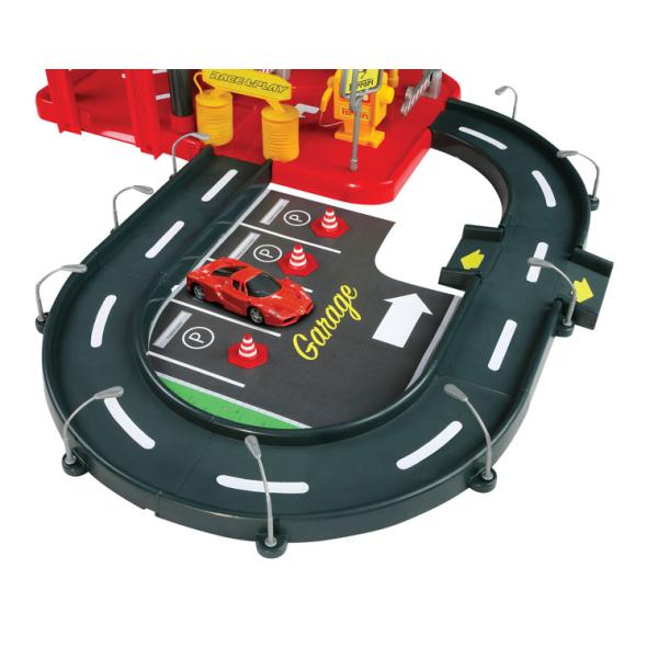 Bburago PLAY 1:43 Ferrari Race & Play Parking Garage - 2 autíčka (obrázek 3)