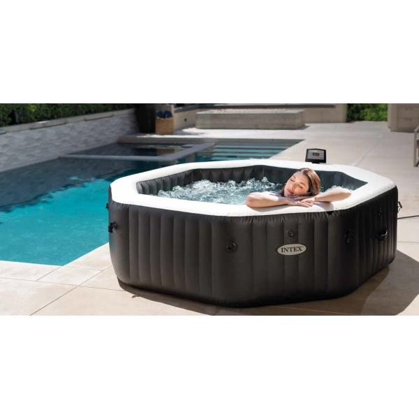 Vířivý bazén INTEX 28462 Pure Spa 86 Octagon Bubble Jet systém slané vody (obrázek 6)