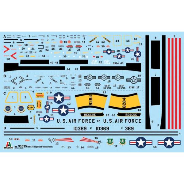 Model Kit vrtulník 91035 - HH-53C "Jolly Green Giant" (1:72) (obrázek 3)