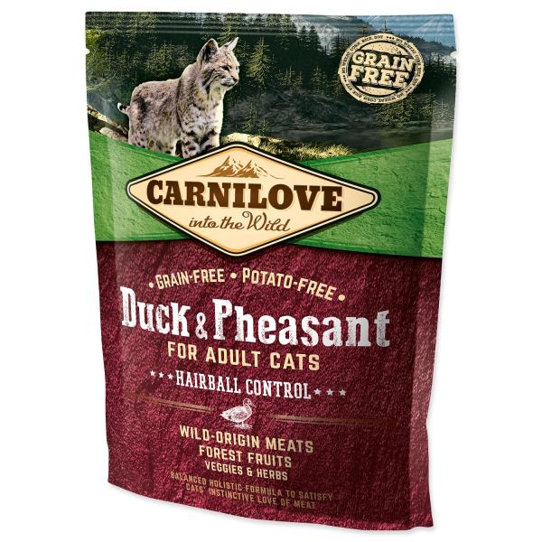 Krmivo Carnilove Adult Cats Hairball Control Duck & Pheasant 0,4kg