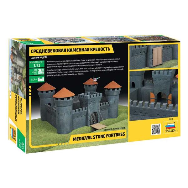 Model Kit diorama 8510 – Středověká kamenná pevnost (RR) (1:72)