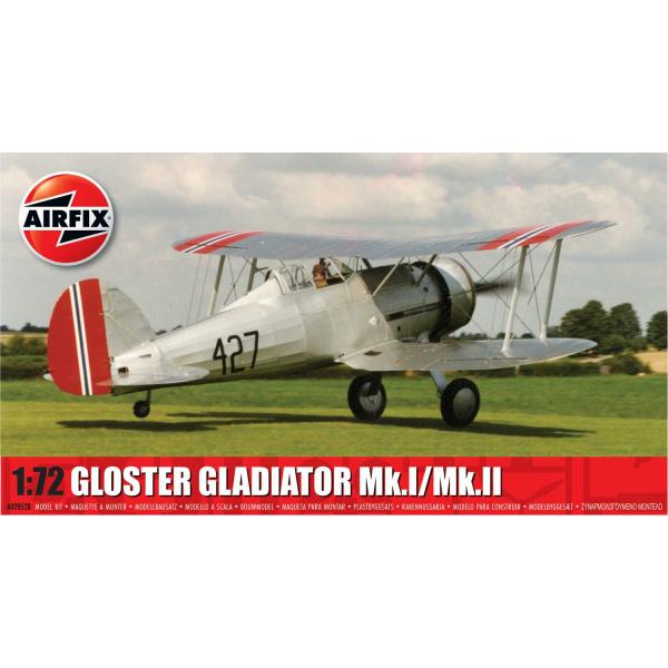 Klasický model letadla A02052B - Gloster Gladiator Mk.I/Mk.II (1:72)