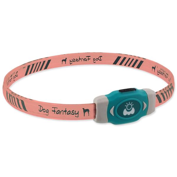 Obojek Dog Fantasy LED Svítící různobarevný nabíjecí M 50cm (obrázek 7)