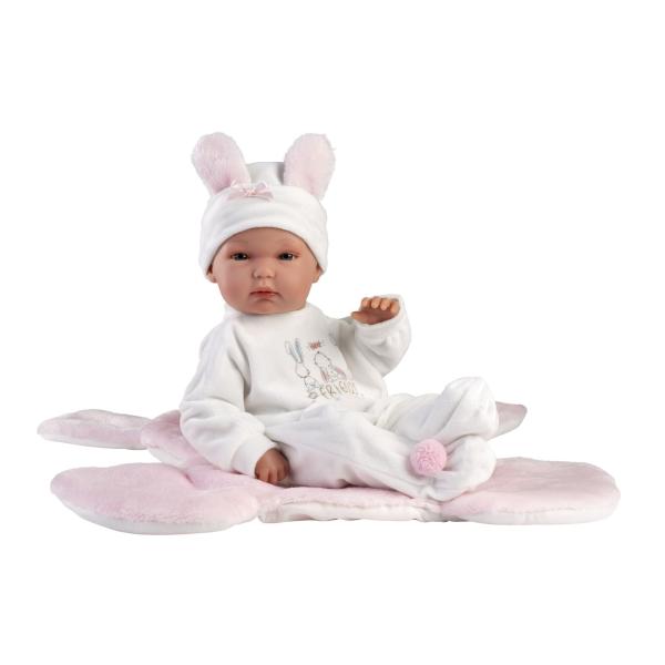 Llorens 63598 NEW BORN holčička - realistická panenka miminko s celovinylovým tělem - 35cm (obrázek 3)