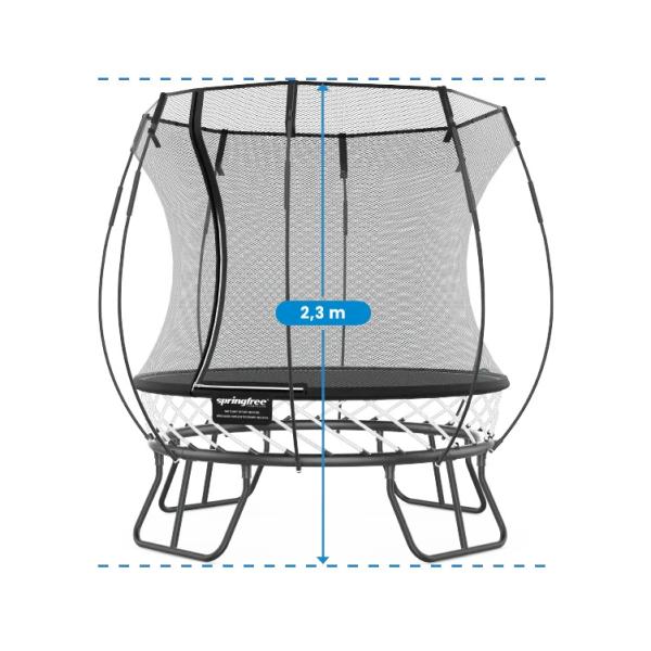 Springfree Trampoline® Mini Round (R30) Trampolína s ochrannou sítí, 180 × 180 cm (obrázek 6)